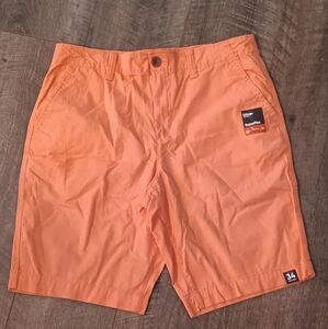 Urban Pipeline Men's Vibrant Orange Flat Front Shorts